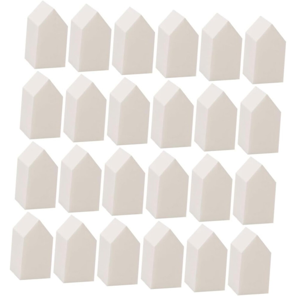 Hkhbjs White 100Pcs Velour Powder Puff For Makeup Application Soft Facial Sponge
