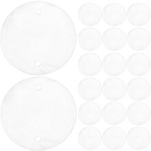 100 Stück natürliche runde Muschelstücke mit 30 mm Doppelloch für DIY-Schmuckherstellung und Hochzeitsdekoration