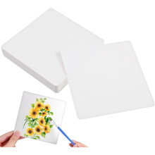 Blanko-Aquarellkarten, weißer quadratischer Karton für Kunstunterricht und DIY-Projekte