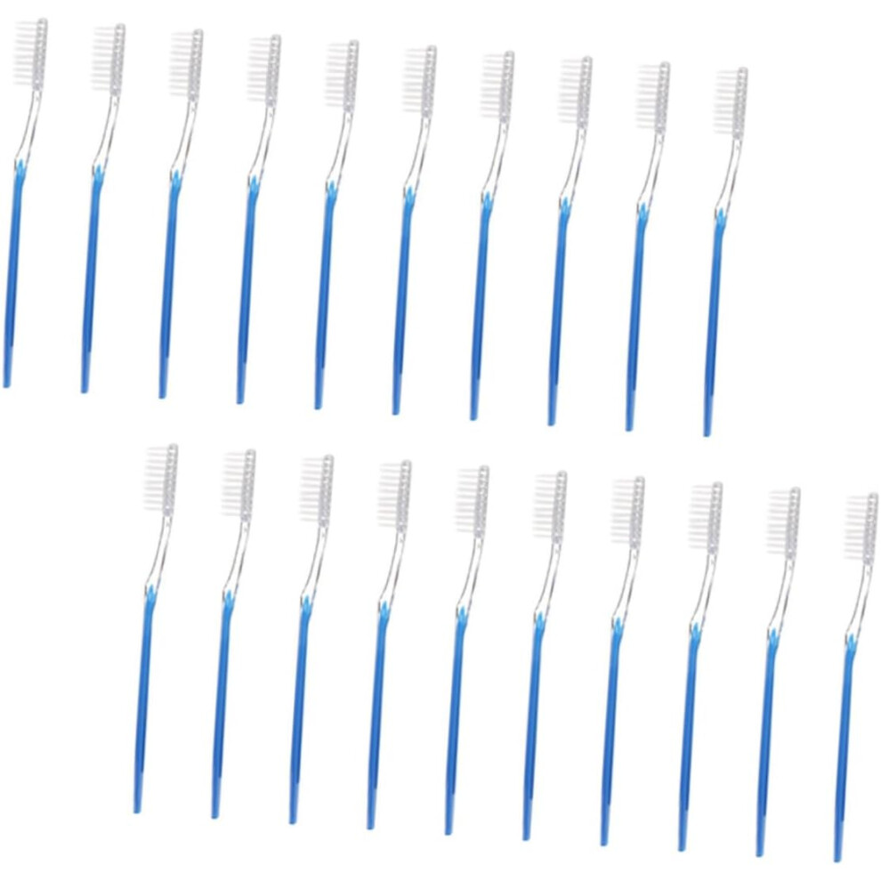 Hkhbjs 50Pcs Disposable Travel Toothbrushes Extra Soft Bristles Convenient Hotel Teeth Brush For Guests