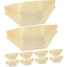 50 Stück Einweg-Snackschalen aus Holz für Jungen und Mädchen, ideal für Partys und Picknicks