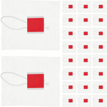 100 leere Nylon-Teebeutel für losen Tee und Gewürze mit Heißsiegelung, praktisch für die Zubereitung von Kräutertee.