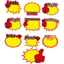 100pcs Paper Commodity Price Signs Advertising Price Tags for Retail Business and Market Use