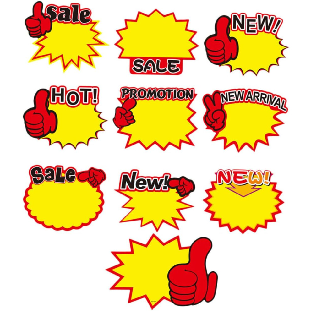 100Pcs Paper Commodity Price Signs Advertising Price Tags For Retail Business And Market Use 8486642145231