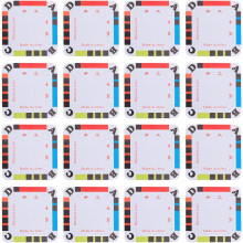 50 Stück quadratische Webkarten mit vier Löchern – DIY-Papier- und Kartonwebzubehör für Bastelarbeiten