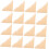 100Pcs Kraft Paper Triangle Sandwich Boxes Window Lightweight Portable Packaging 1