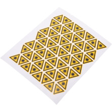 50pcs Laser Warning Stickers Cautious Safety Decals Adhesive Security Warning Signs