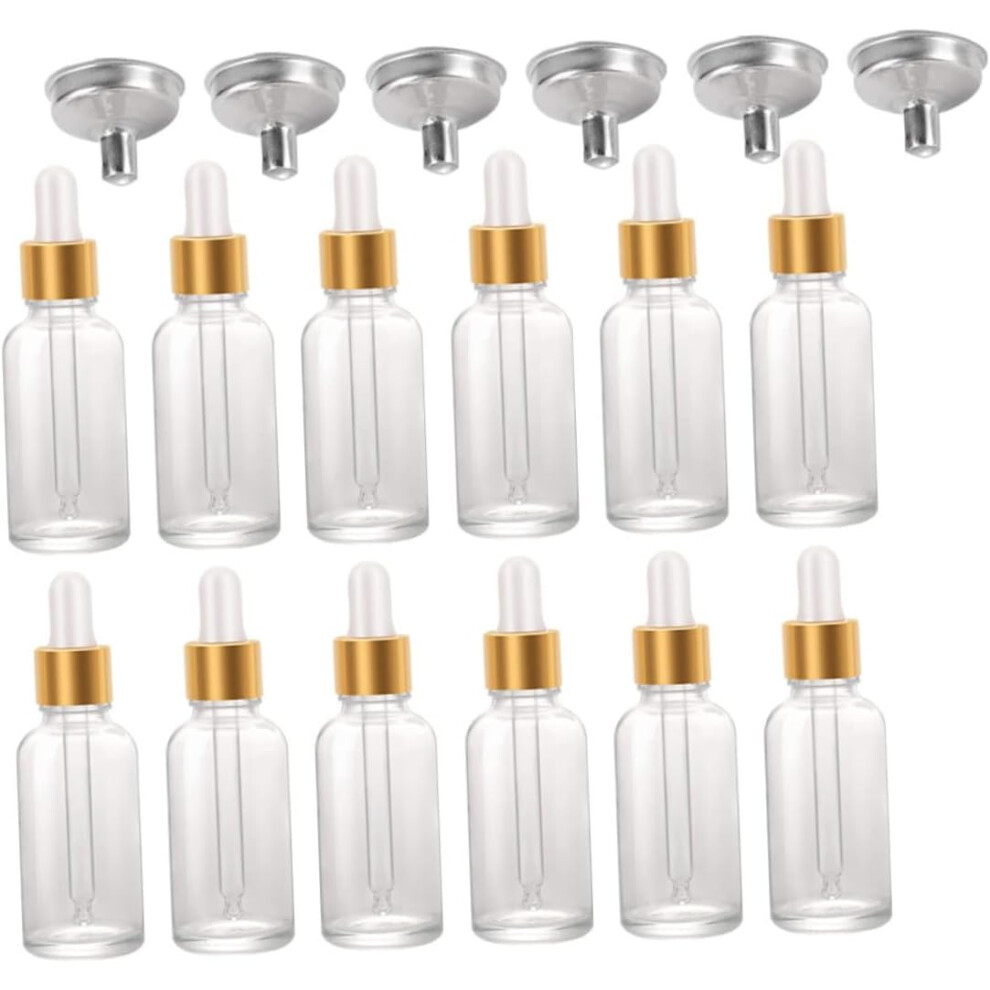 Hkhbjs 30Pcs 30Ml Refillable Glass Dropper Bottles Essential Oil Containers