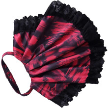 Eleganter viktorianischer Renaissance-Hemdkragen mit Rüschenimitat für Damen, abnehmbares Chiffon-Halsaccessoire