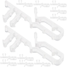 24 wiederverwendbare Gardinenclips aus Acrylmaterial für Jalousien mit sicherem und stabilem Halt.