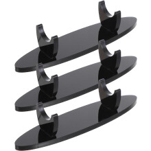 3-teiliges Acryl-Stiftehalter-Set für den Schreibtisch: Leichter, schwarzer Acryl-Stiftehalter und Stifteablage.