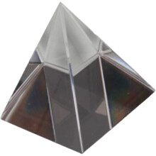 Four-Legged Prism Glass Pyramid for Optical Experiment Desk Ornament Crystal Prism for Home Decor Crystal