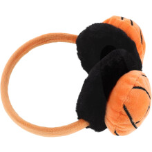 Winter Sports Ear Muffs for Running and Cycling, Plush Orange Ear Warmers