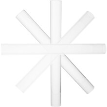 4er-Pack Acryl-Nudelhölzer zum Modellieren von Ton, Modellierrollen, DIY-Tonrollen, massives Acryl zum Backen