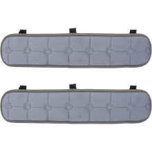 2 Stück Plüsch-Armlehnenbezüge, Bürostuhl-Armlehnenkissen, flauschige Ellbogenpolster