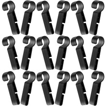 40 Stück Stirnlampenclips für Schutzhelme, rutschfeste Stirnlampenclips mit Haken