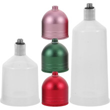 5pcs Compact Airbrush Pot for Painting Pigments Paint Containers Aluminum Alloy Pot