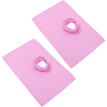 2 Stück Massagebett-Handtuch-Gesichtsauflagen-Stoff-Spa-Gesichtslaken-Löcher-weiche Kissenmatten