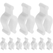 30 Stück weiße Kunststoff-Verschlussclips für Lotionpumpen mit Gewindeschnalle, auslaufsichere Pumpenflaschenverschlüsse