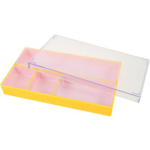 Aufbewahrungsbox für Uhrenteile, Kunststoffbehälter für Uhrenorganizer, Ablage für Kleinteile, Deckelzubehör