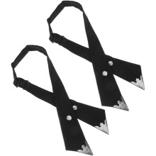 2 verstellbare Fliegen für Damen und Herren, stilvolles Kreuzdesign, vielseitiges Accessoire für Schulfeste und Weihnachten