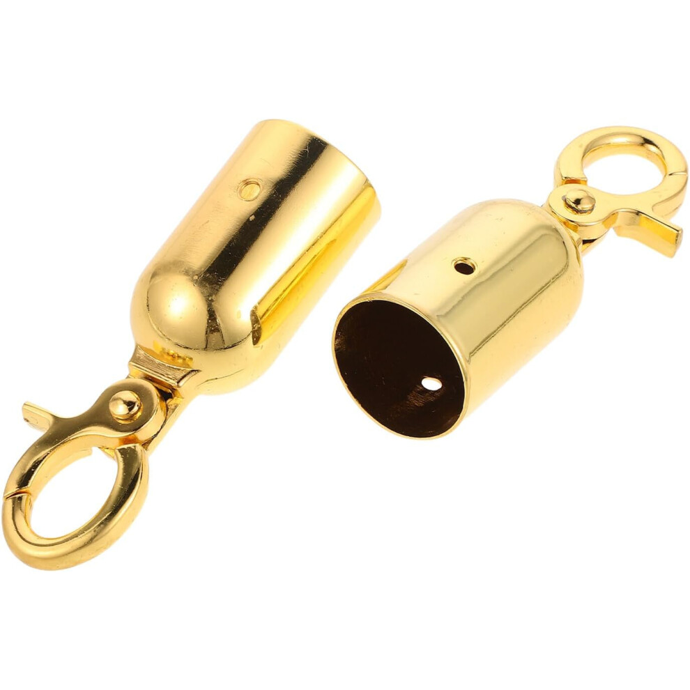 2Pcs Metal Zinc Alloy Barrier Rope Hooks, Stanchion Rope End Caps, Guardrail Cord Snap Hooks 5455468300684