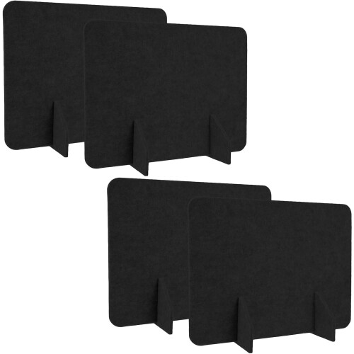 4pcs Screen Felt Partition Desk Divider for Restaurant Office Workspace Dining Table Partition