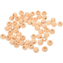 400pcs Wooden Round Beads for Crafts Unfinished Jewelry Making Beads Big Blank Wood