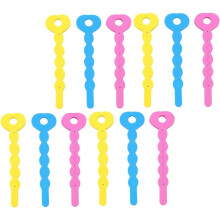 24 rulos de esponja para rizar el cabello, herramienta de peluquería para peinados rápidos, color aleatorio.
