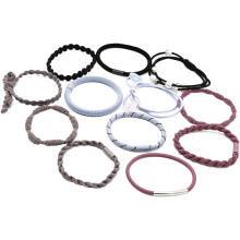 24 elastici coreani per capelli, fasce elastiche per coda di cavallo, cordino semplice per donne e ragazze, colori assortiti.