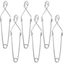 6pcs Large Laboratory Iron Clamp Metal Test Tube Holder for Research Beaker Flask Clamp Stand Lab Accessory