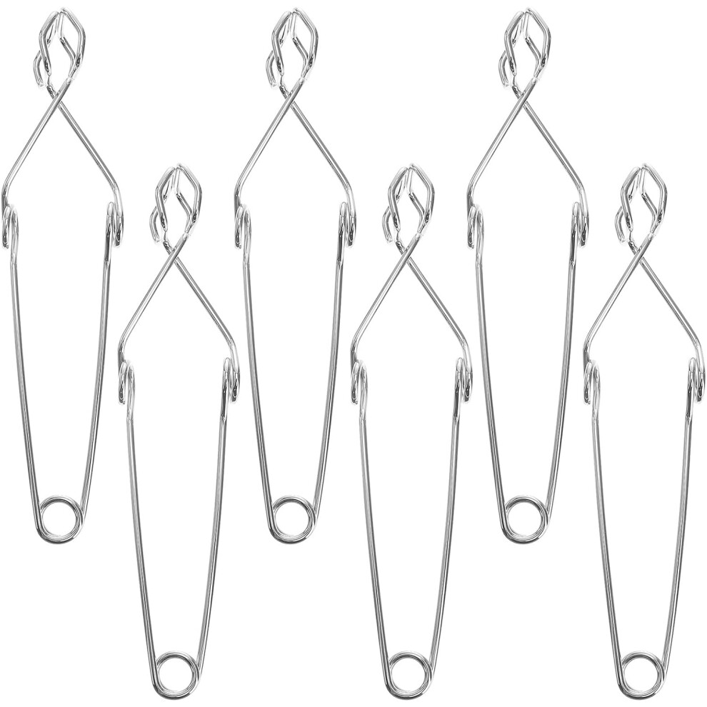 6Pcs Large Laboratory Iron Clamp Metal Test Tube Holder For Research Beaker Flask Clamp Stand Lab Accessory 8486642154707