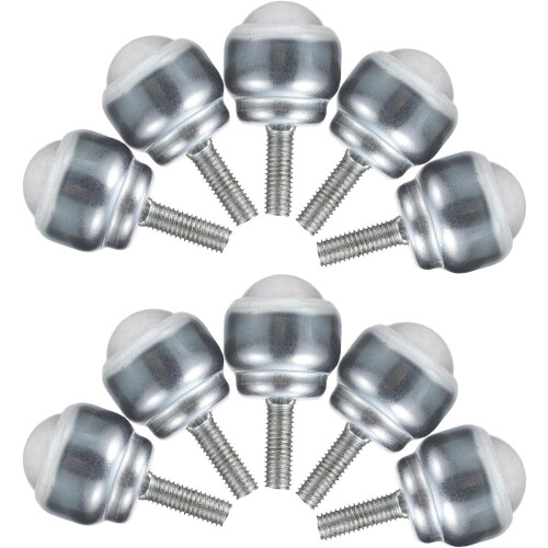 10 Stück Mini-Lenkrollen im Target-Stil mit Gewindebolzen