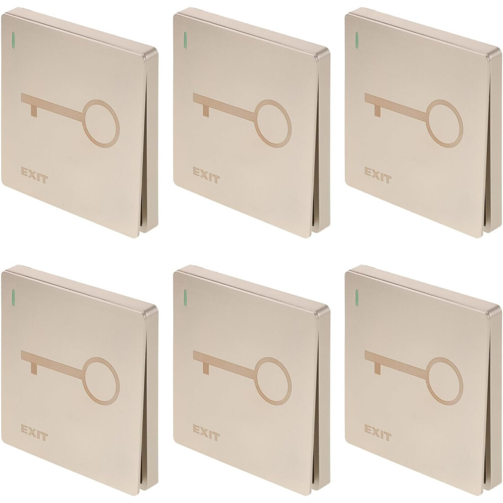 6Pcs Automatic Reset Door Button Push To Exit For Access Control Type Door Switch 5455468334535