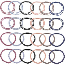 24 elastici per capelli in stile boho, sottili, da donna, ideali per ballare e per l'uso quotidiano.
