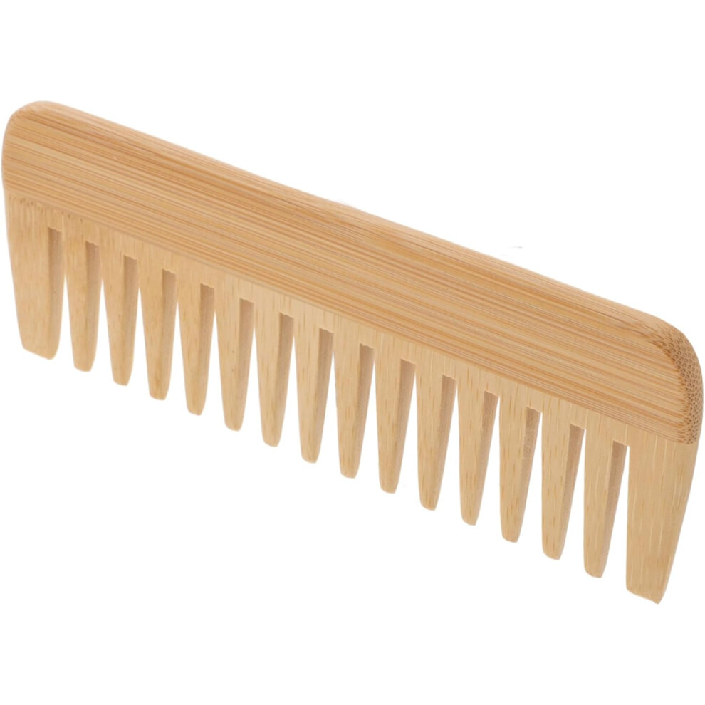 Hkhbjs Bamboo Wood Wide-Tooth Hair Comb Detangling Hairdressing Comb For Women And Men Scalp Massage Hair Styling Tool