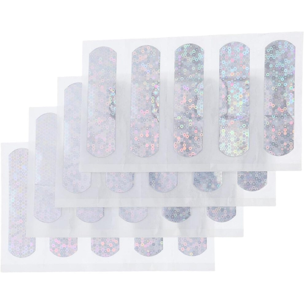 Hkhbjs White 60Pcs Waterproof Sports Bandage Strips 72X19mm, Flexible Finger Adhesive Wound Patches