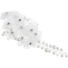 Moda pérola strass casamento clipe cabelo pino pente folha flor para noivas cor aleatória