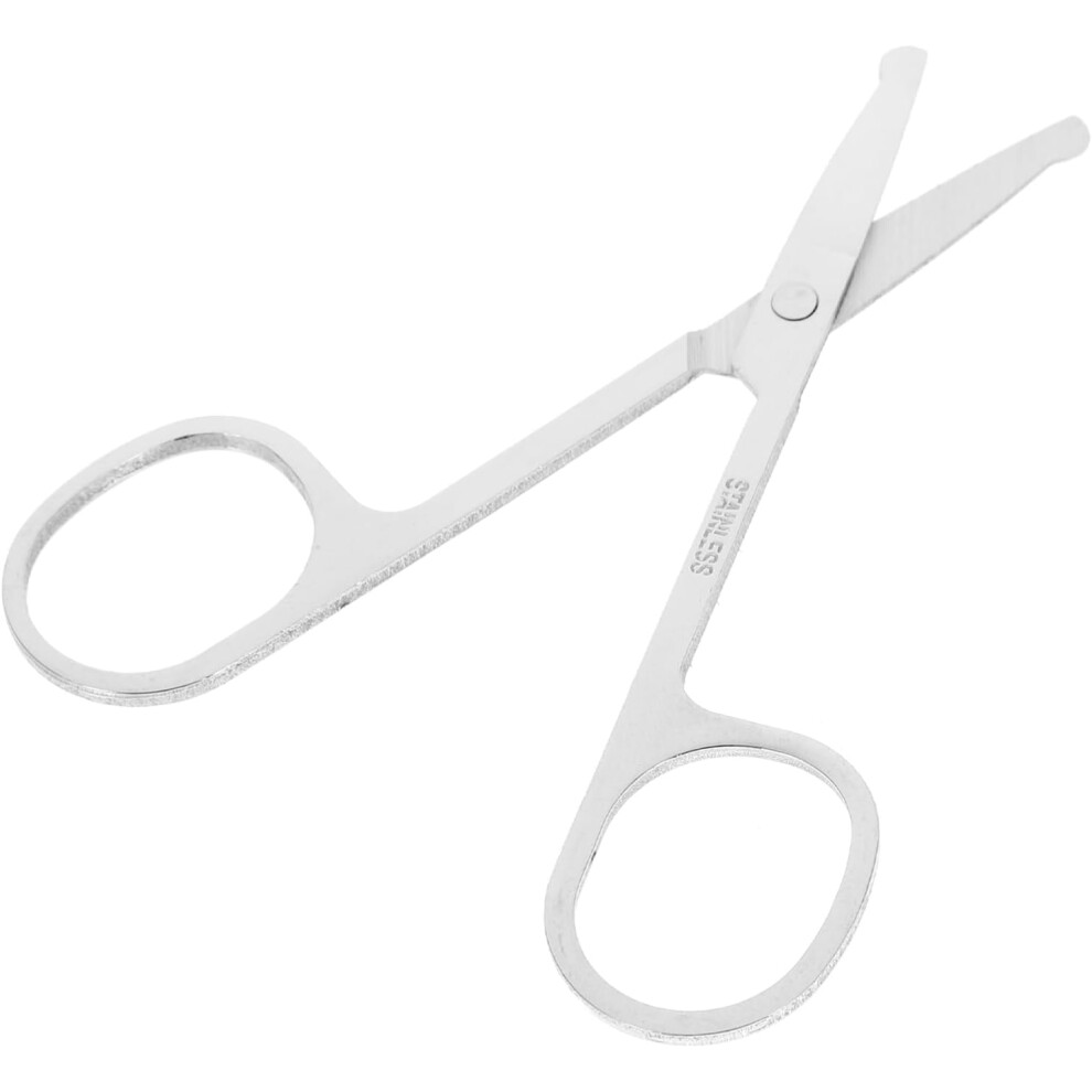 Hkhbjs Safety Stainless Steel Vibrissa Scissors Nose Hair Trimmer Eyebrow Trimming Scissors