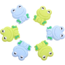 6 Stück Frosch-Stricknadelstopper, Silikon-Nadelkappen in Froschform