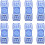 8pcs Goggles Strap Buckles Plastic Quick-release Clips 1