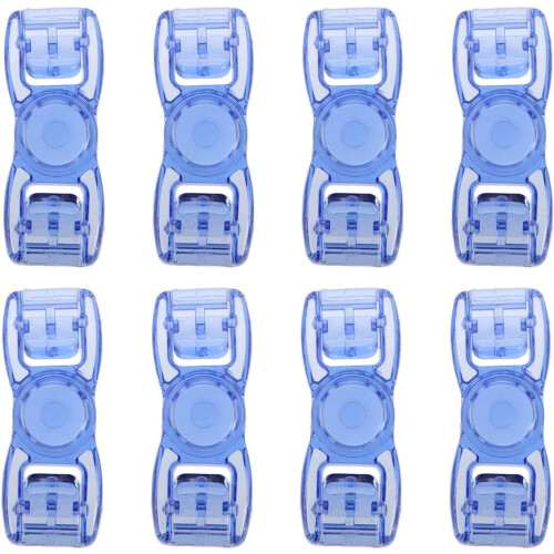 8pcs Goggles Strap Buckles Plastic Quick-release Clips