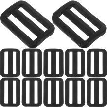 20 Stück Verstellschnallen für Plastiktüten, Schiebeverschlüsse, Gurtversteller, Schieber, Hardware