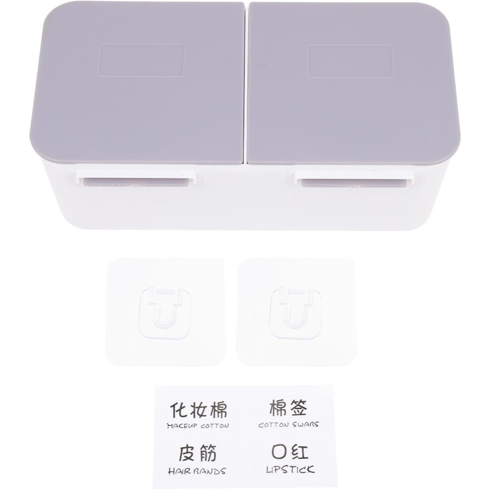 Hkhbjs Makeup Cotton Pad And Swabs Storage Box Wall-Mounted Box Wit