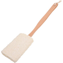 Natürlicher Luffa-Rücken- und Körperreiniger, 10 x 42 cm, hellgelbe Peeling-Badebürste für Dusche und Badewanne, Hautpflege