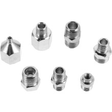 7pcs Mini Airbrush Hose Connector Replacement and Fitting Conversion Adapter
