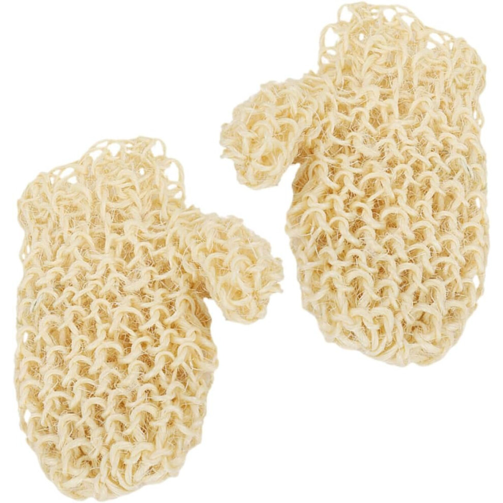 Hkhbjs Sisal Shower Gloves Exfoliating Mitt Reusable Bath Sponge For Bathing Gloves In Shower