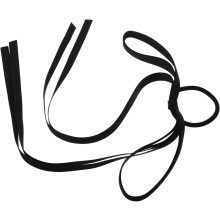 Fiocco elastico per capelli da donna e ragazza, cordino elastico nero per code di cavallo e uso quotidiano
