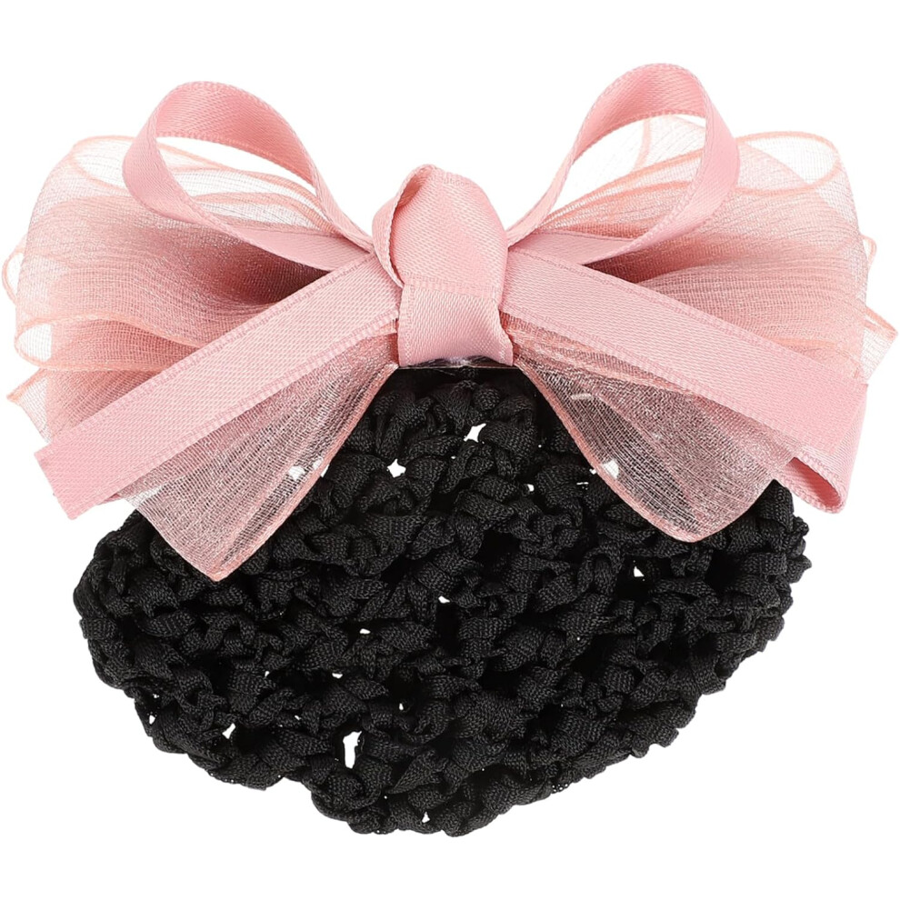 Hkhbjs Professional Hair Network Bow Hair Snood Mesh Headdress For Work Office Stylish Net Styling Accessories For Women