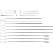 15-teiliges Set Einfädelwerkzeuge aus Metall für Kordelzüge, Nähzubehör für Kapuzenpullover und Gürtel
